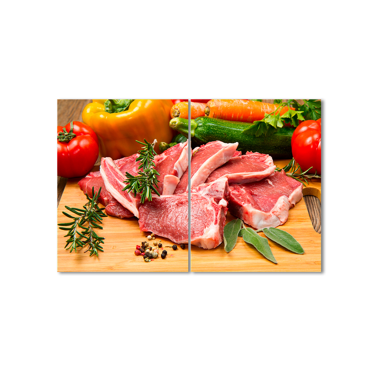 

Модульная картина Artel «Мясо с овощами» 2 модуля 120x180 см
