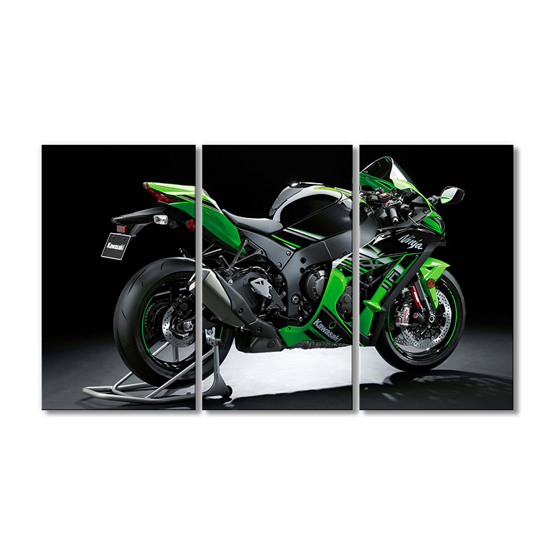 

Модульная картина Artel «Мотоцикл Кавасаки Ниндзя ZX-10R» 3 модуля 120x180 см