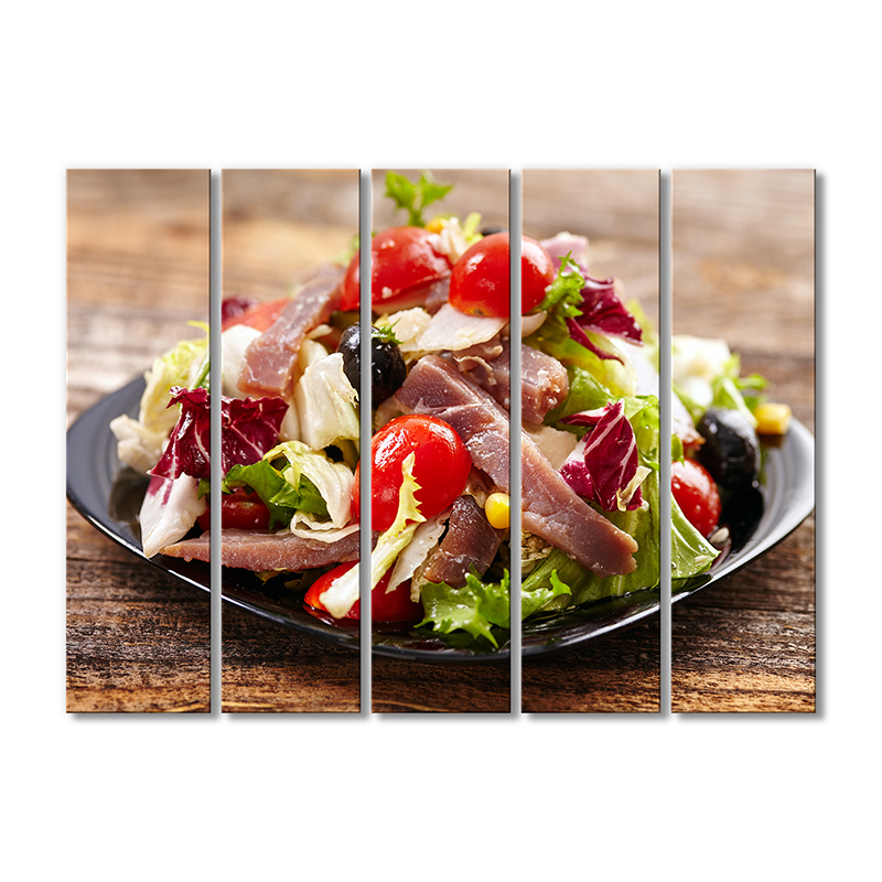 

Модульная картина Artel «Мясной салат» 5 модулей 70x105 см