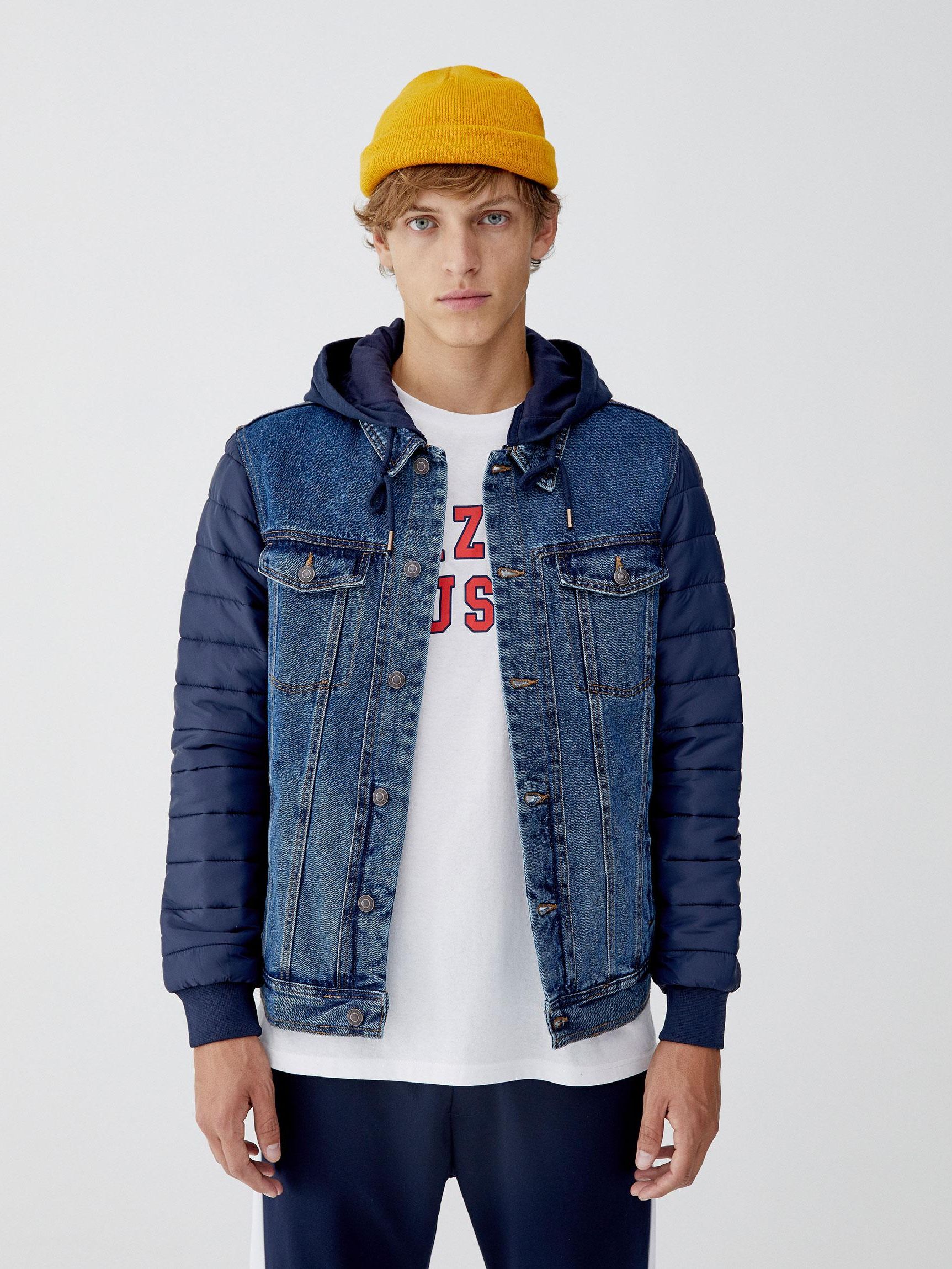 

Джинсовая куртка Pull & Bear XAZ203413POFD M Синяя