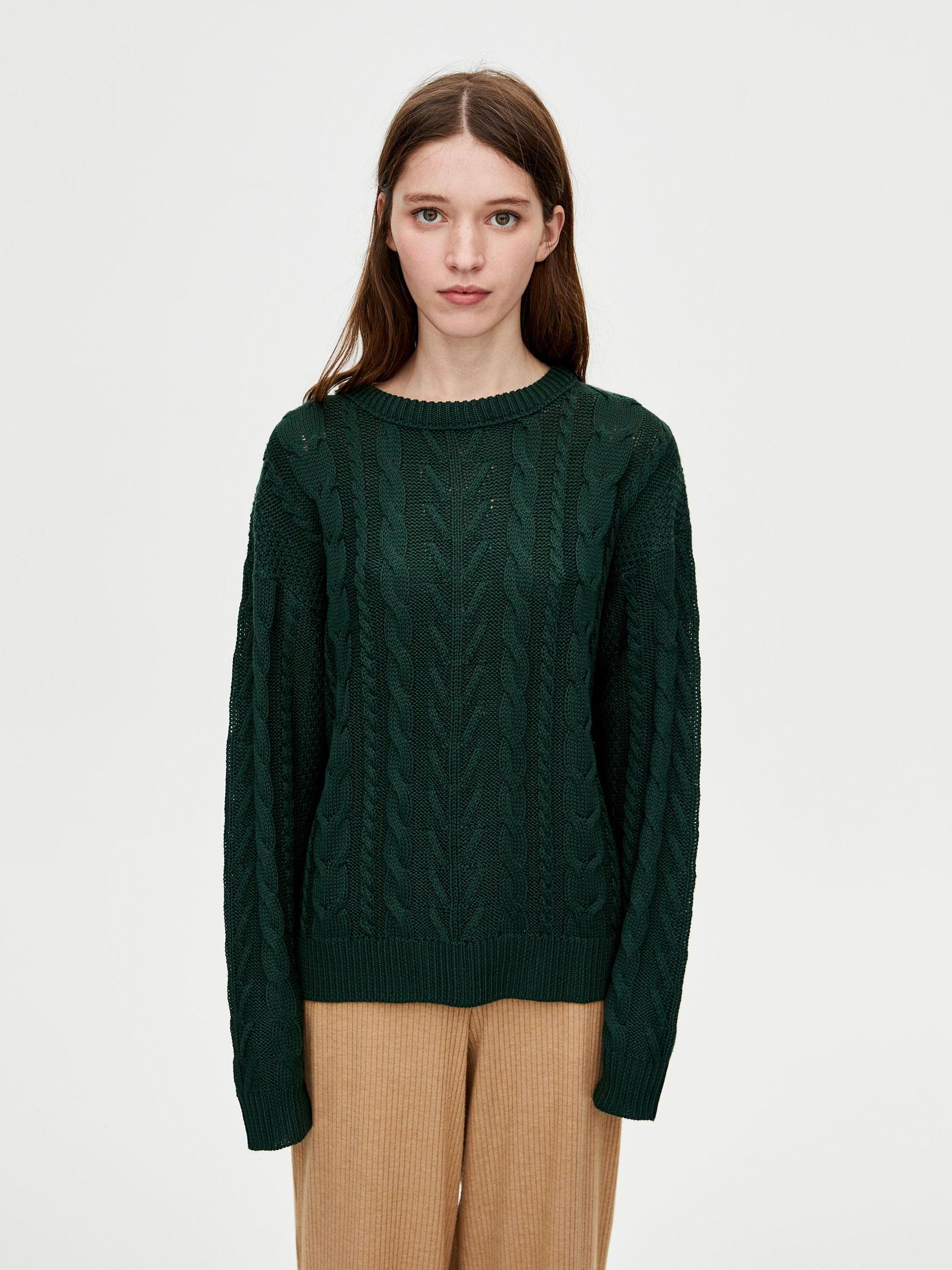 

Джемпер Pull & Bear XAZ221283RRDD S Зеленый