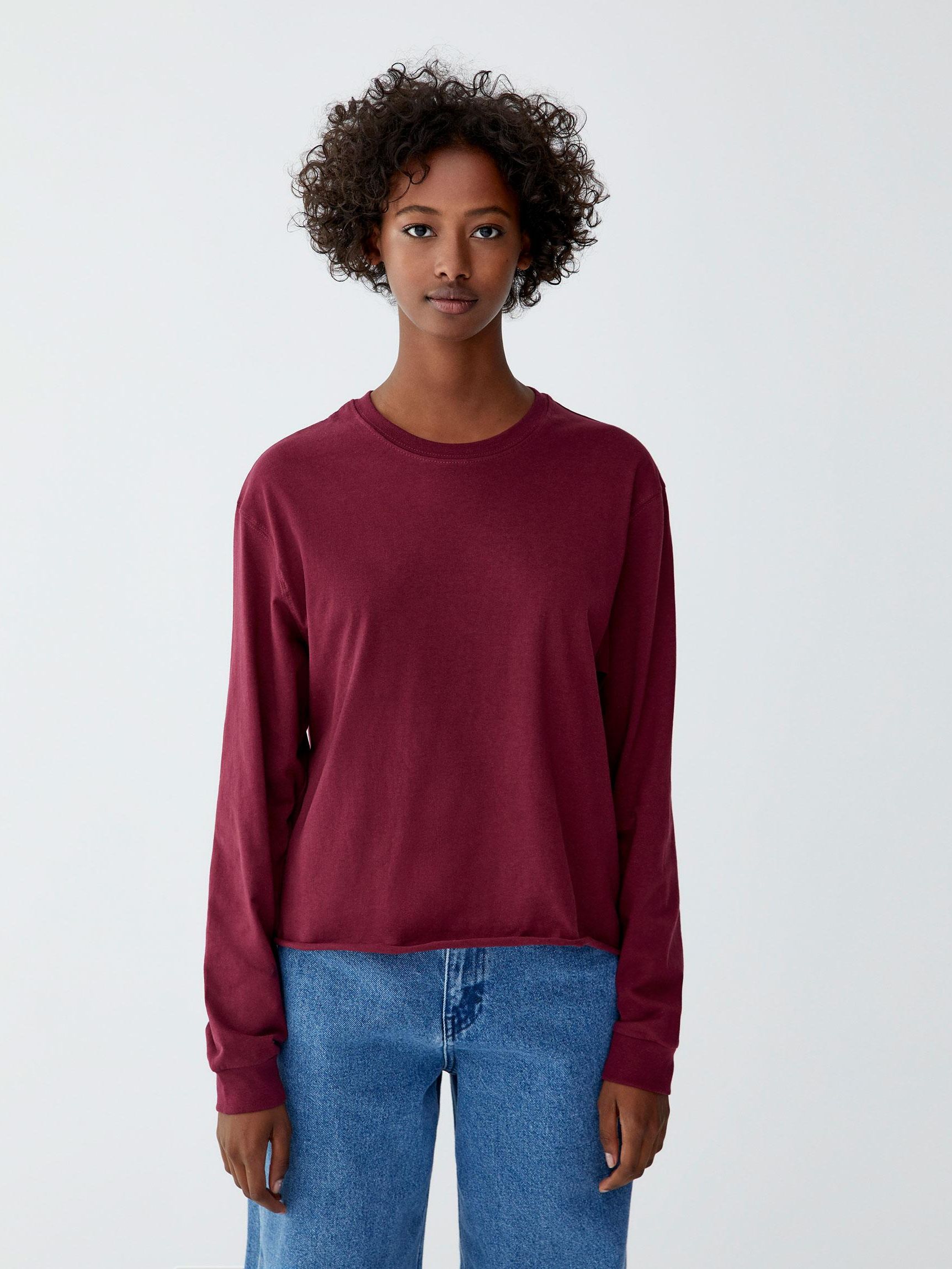 

Свитшот Pull & Bear XAZ233052TOZG XS Бордовый