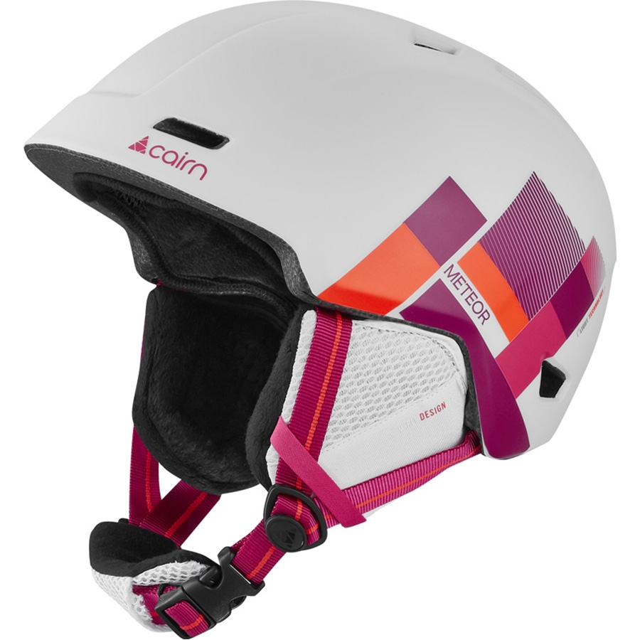 

Шлем горнолыжный универсальный Cairn Meteor mat white fuchsia-piet 57-58