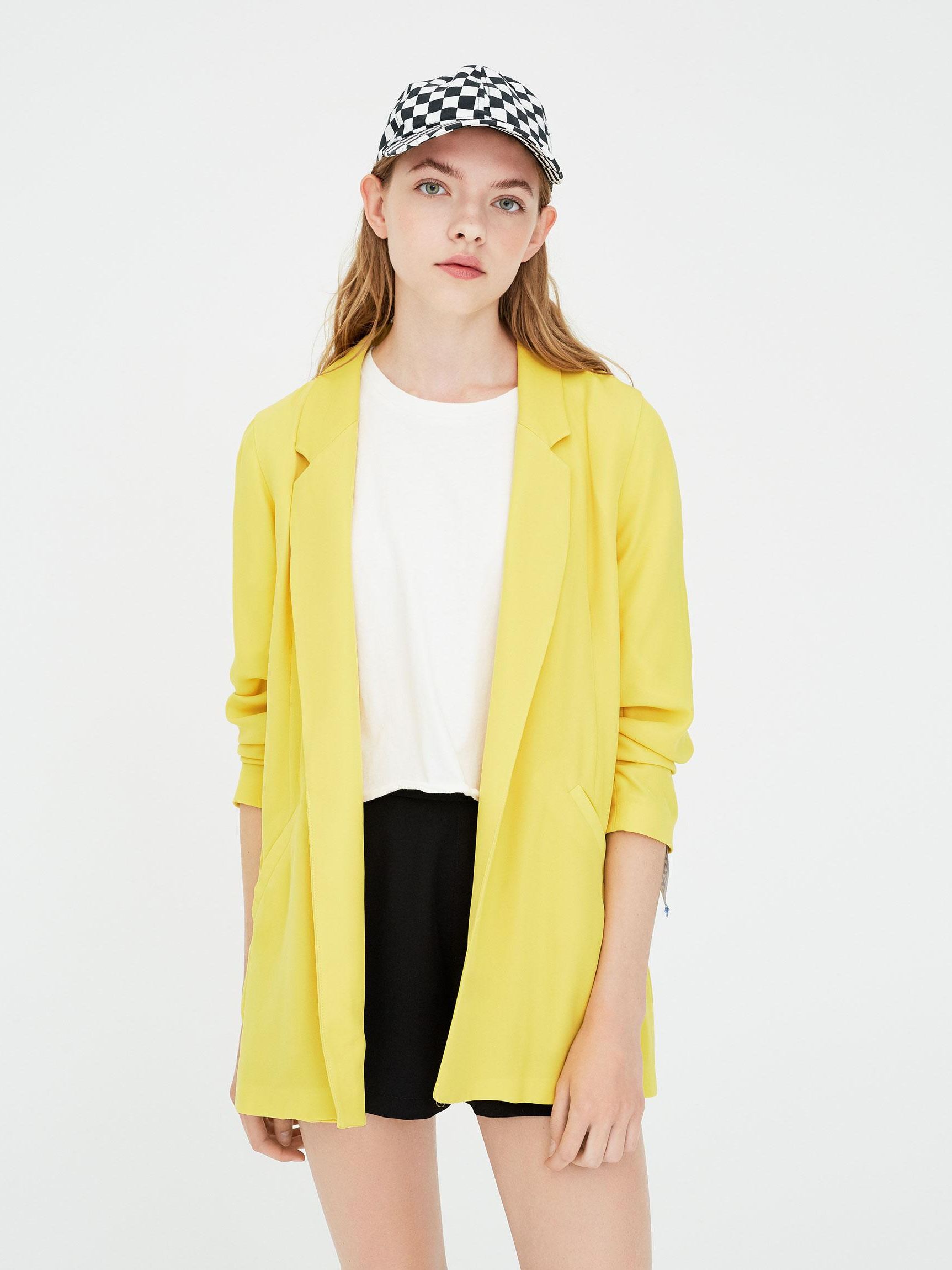 

Пиджак Pull & Bear XAZ240786QGZP S Желтый