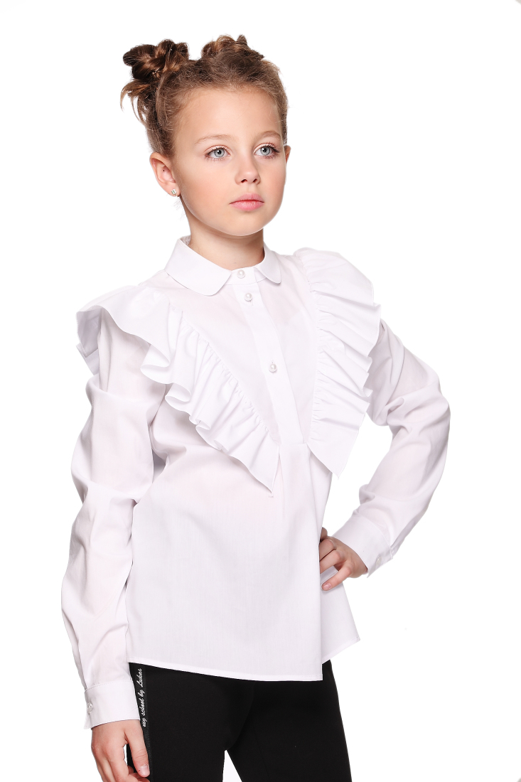 

Блуза Lukas Kids с V-образной кокеткой 164 белая(7350)