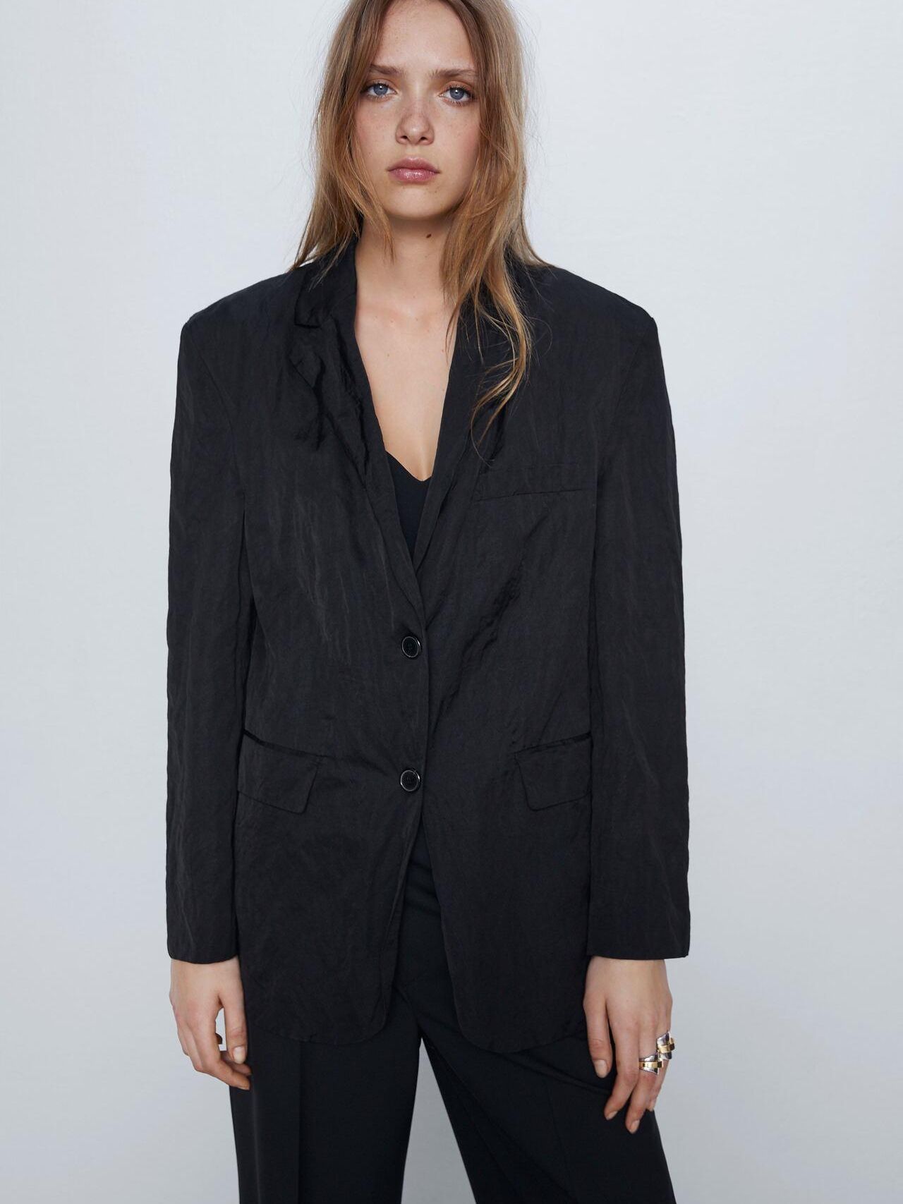 

Пиджак Zara XAZ264503FIUM  Черный, Пиджак Zara XAZ264503FIUM L Черный