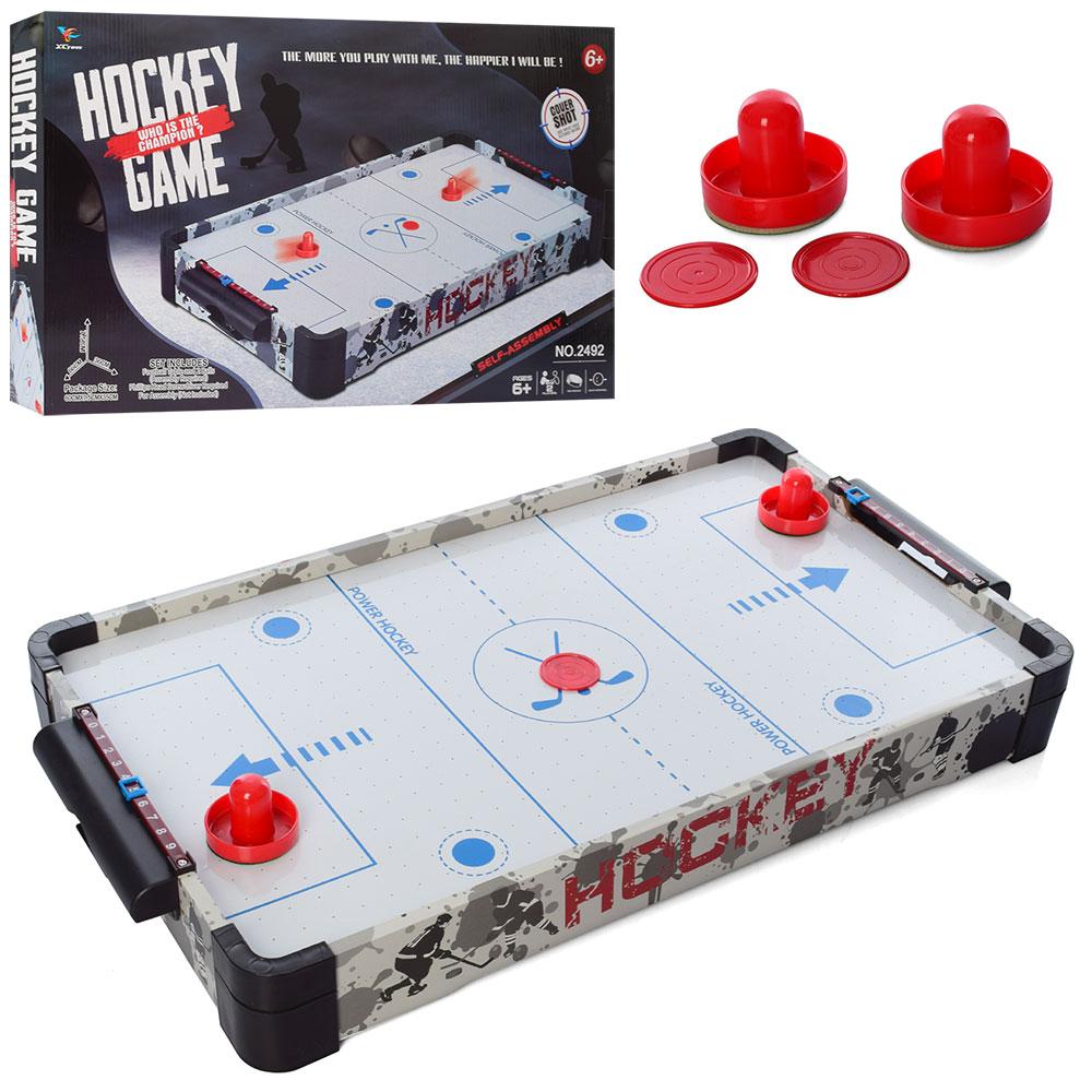 

Аэрохоккей XC TOYS на батарейках деревянный 66х7,5х36 см в коробке 2492