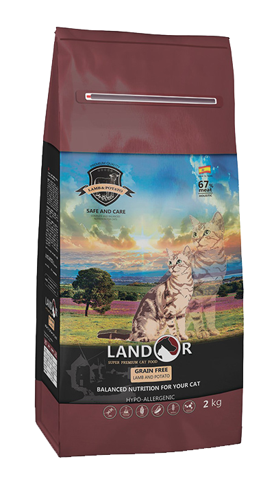 

Сухий корм Landor (Ландор) без глютену для котів з функцією контролю ваги та утворення грудок шерсті 2кг