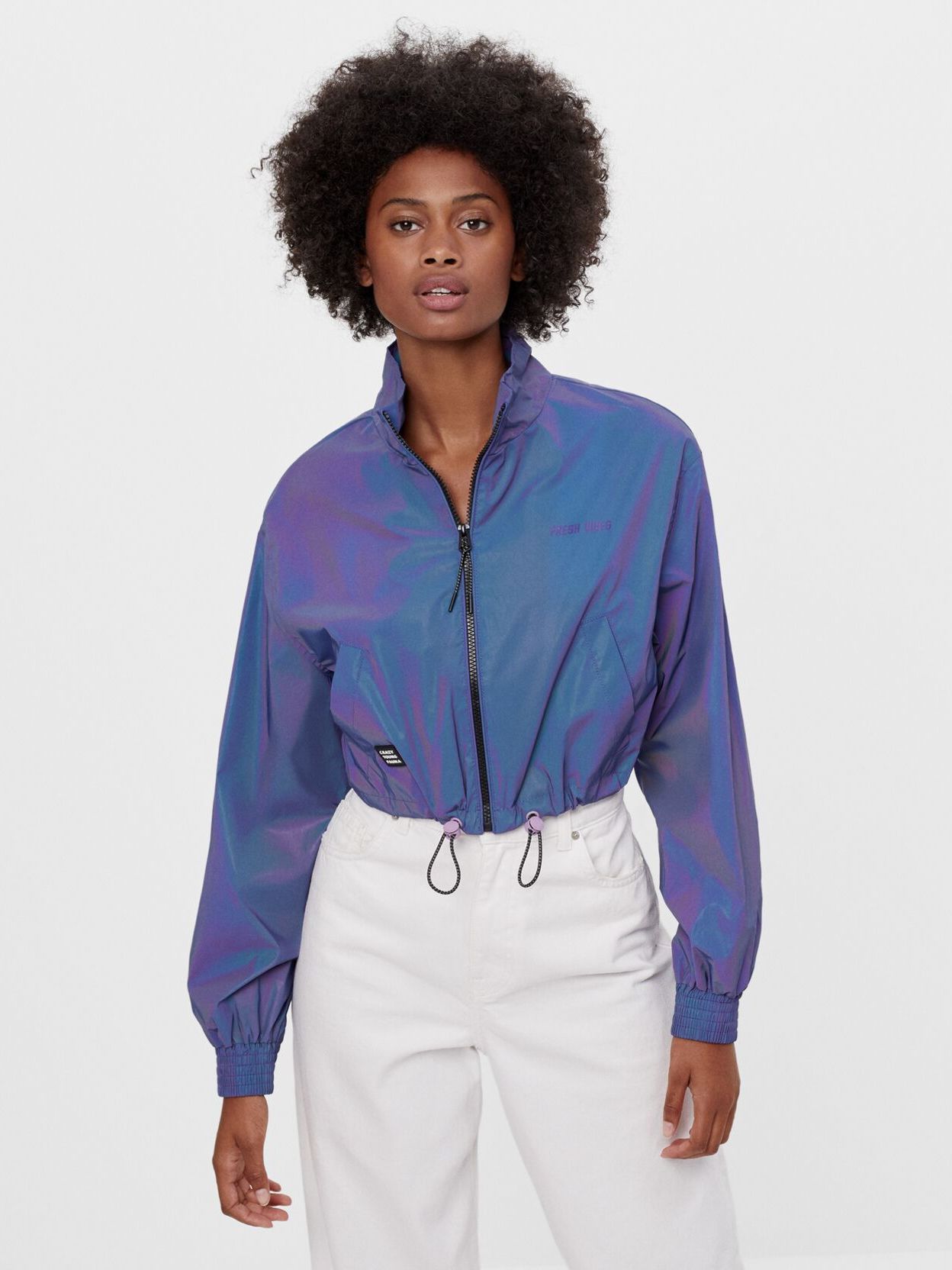 

Ветровка Bershka 1242/644/611  Сиреневая хамелеон, Ветровка Bershka 1242/644/611 S Сиреневая хамелеон