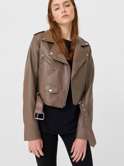 

Куртка из искусственной кожи Stradivarius 1733/030/456  Капучино, Куртка из искусственной кожи Stradivarius 1733/030/456 L Капучино
