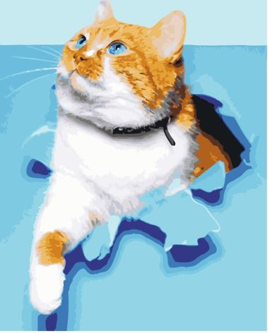 

Картина по номерах Bookopt Пухнастик 40х50 (ВК2298)