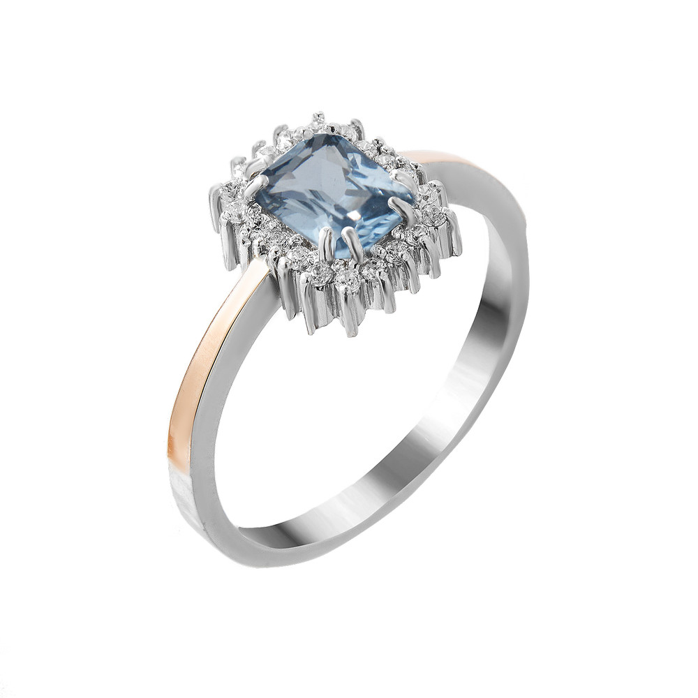 

Серебряное кольцо с фианитом Diadem-3910 GS-5682 р-17.5