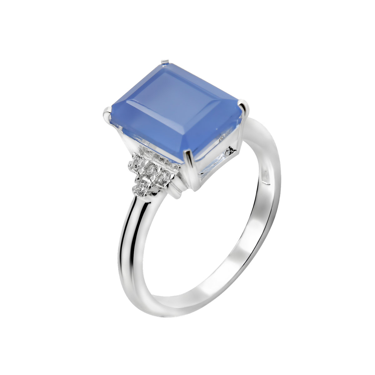 

Серебряное кольцо с голубым кварцем 103-3210 GS-5774 р-18