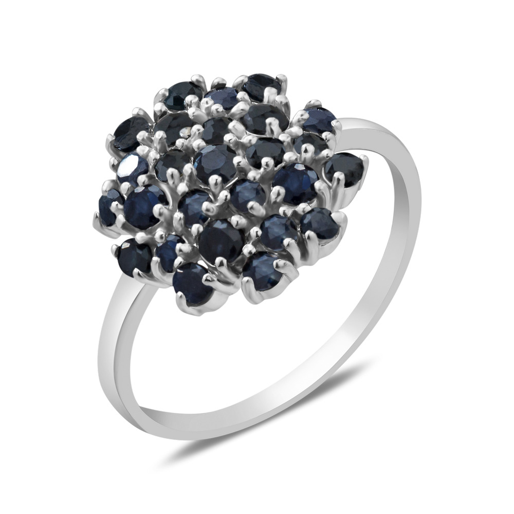 

Серебряное кольцо с сапфиром 205-31 GS-6415 р-17.5