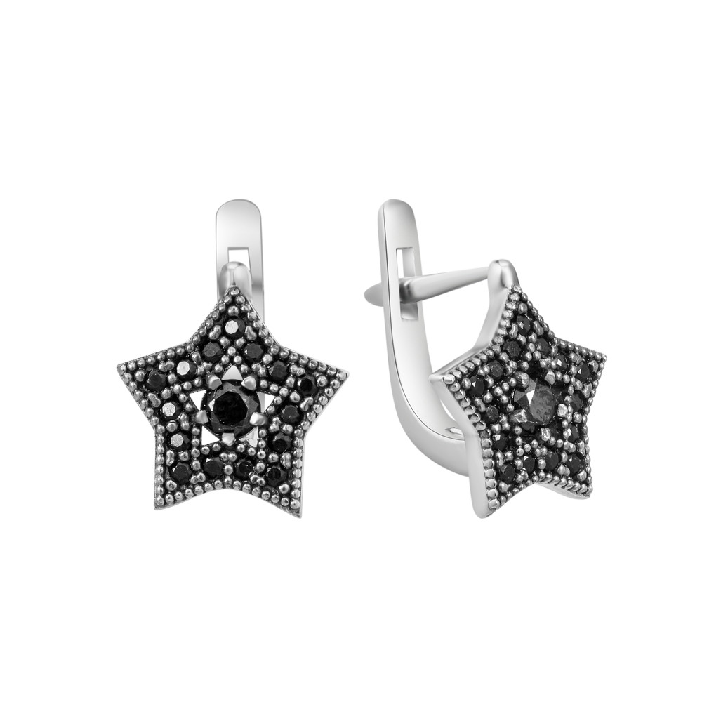

Серебряные серьги с фианитом S004-20 GS-6324 р-