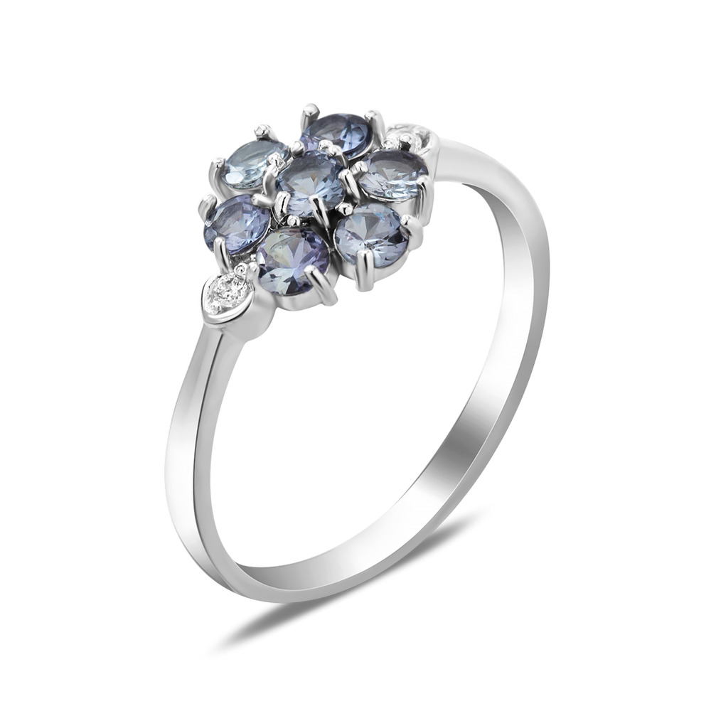 

Серебряное кольцо с танзанитом 061-3510 GS-6071 р-18