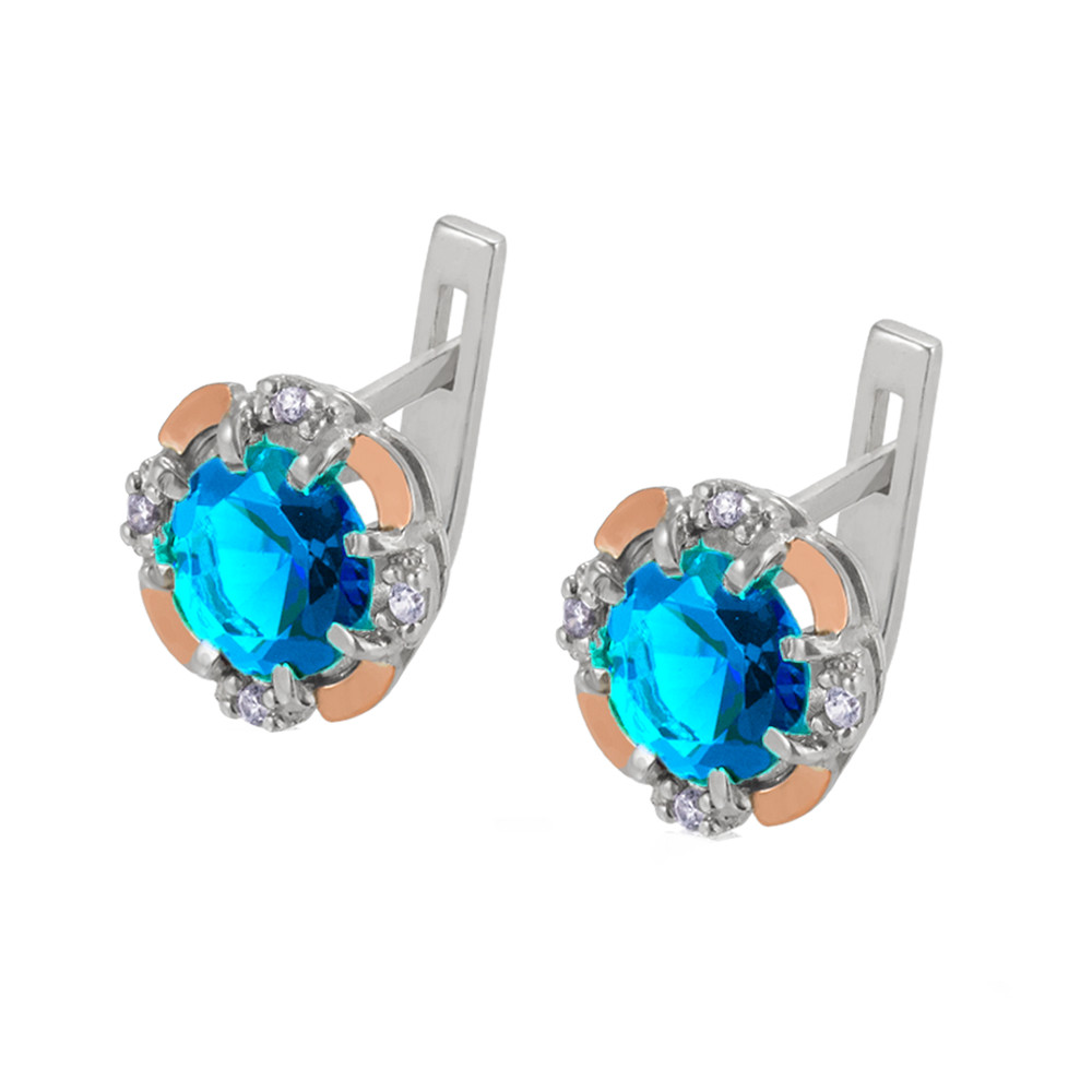 

Серебряные серьги с фианитом Dinara-3010 GS-6032 р-