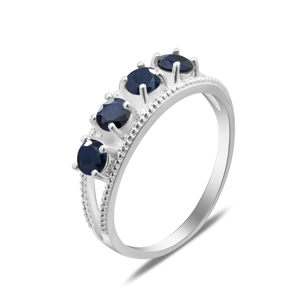 

Серебряное кольцо с сапфиром 147-31 GS-6092 р-17.5