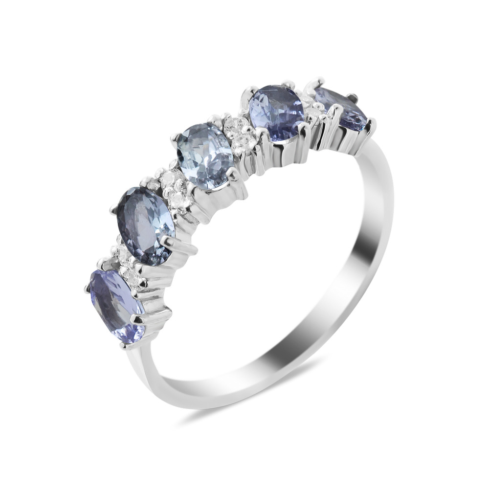 

Серебряное кольцо с танзанитом 030-3510 GS-6059 р-19