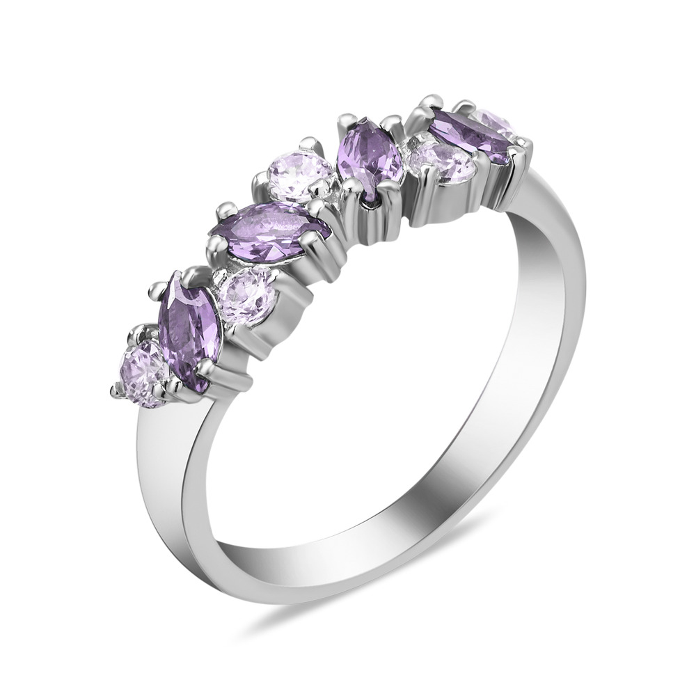 

Серебряное кольцо с аметистом 037-6287 GS-6063 р-17.5
