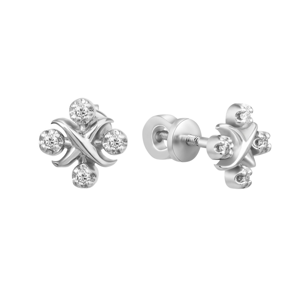 

Серебряные серьги с бриллиантом B046-10 GS-6293 р-