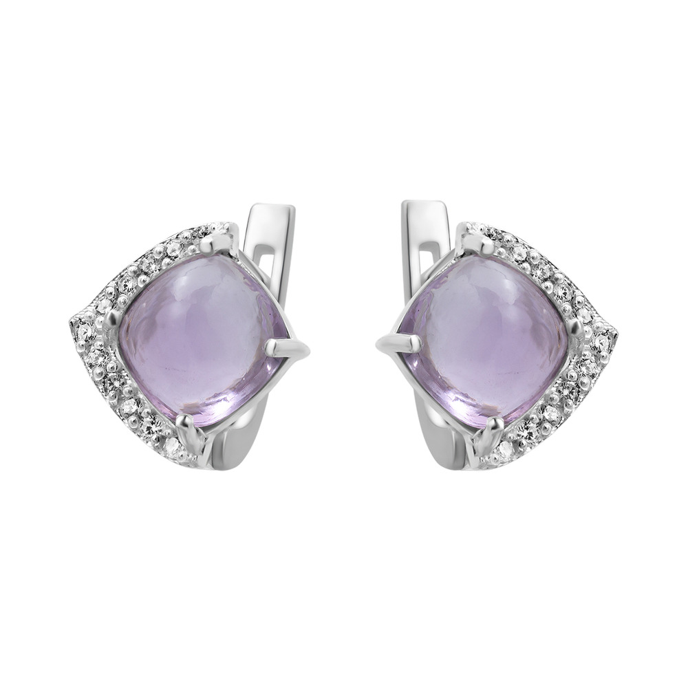 

Серьги с розовый аметистом 152-6310 GS-5201 р-