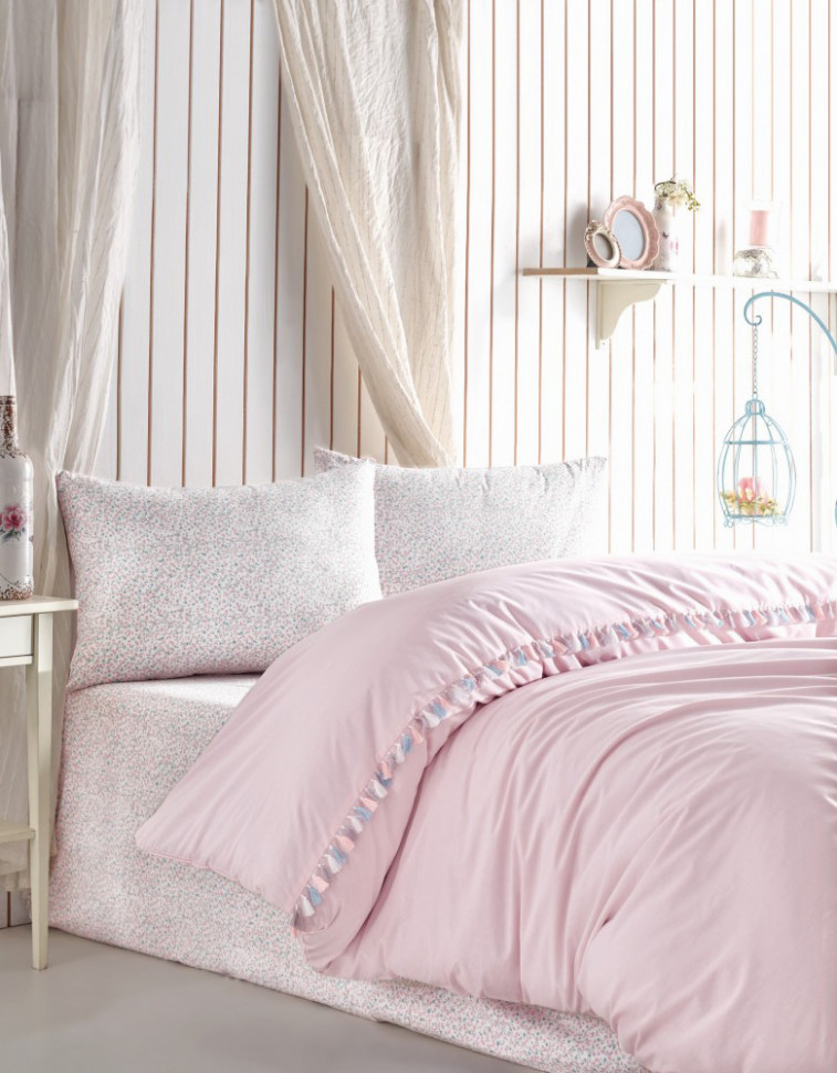 

Постельное белье Cotton Box Rita pudra евро