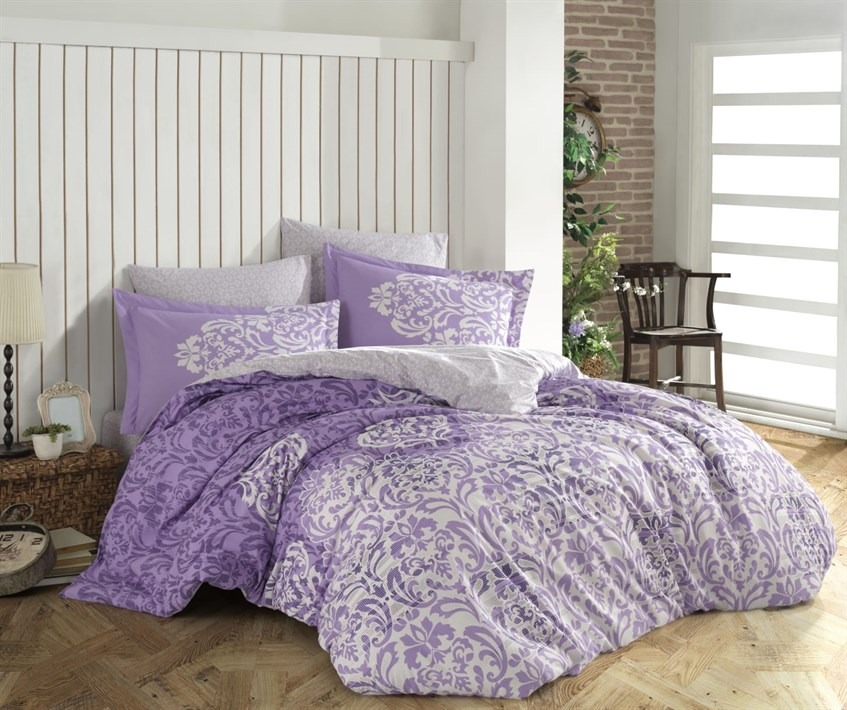 

Постельное белье Poplin Hobby Serenity сиреневый евро