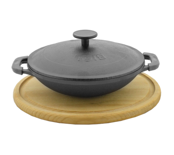 

WOK БИОЛ (порционный с доской) чугунный матовая эмаль 22 см