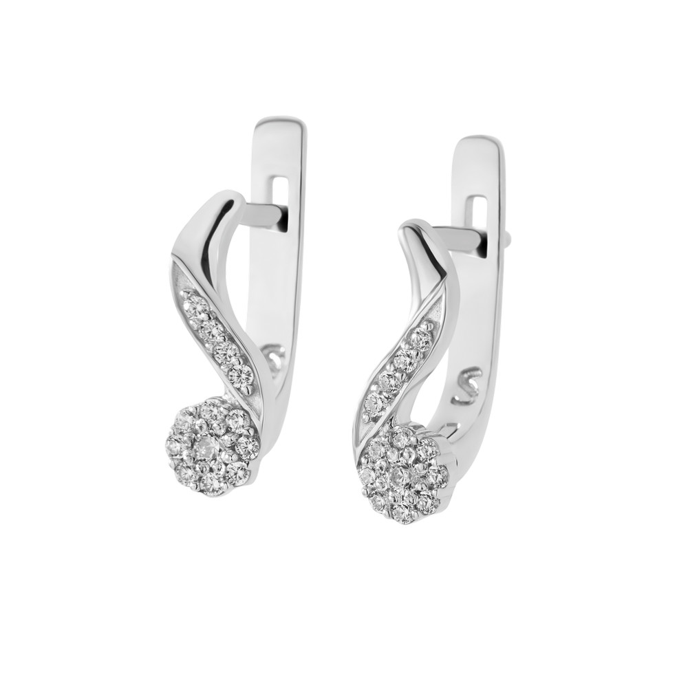 

Серебряные серьги со вставками фианита S012-10 GS-4634 р-
