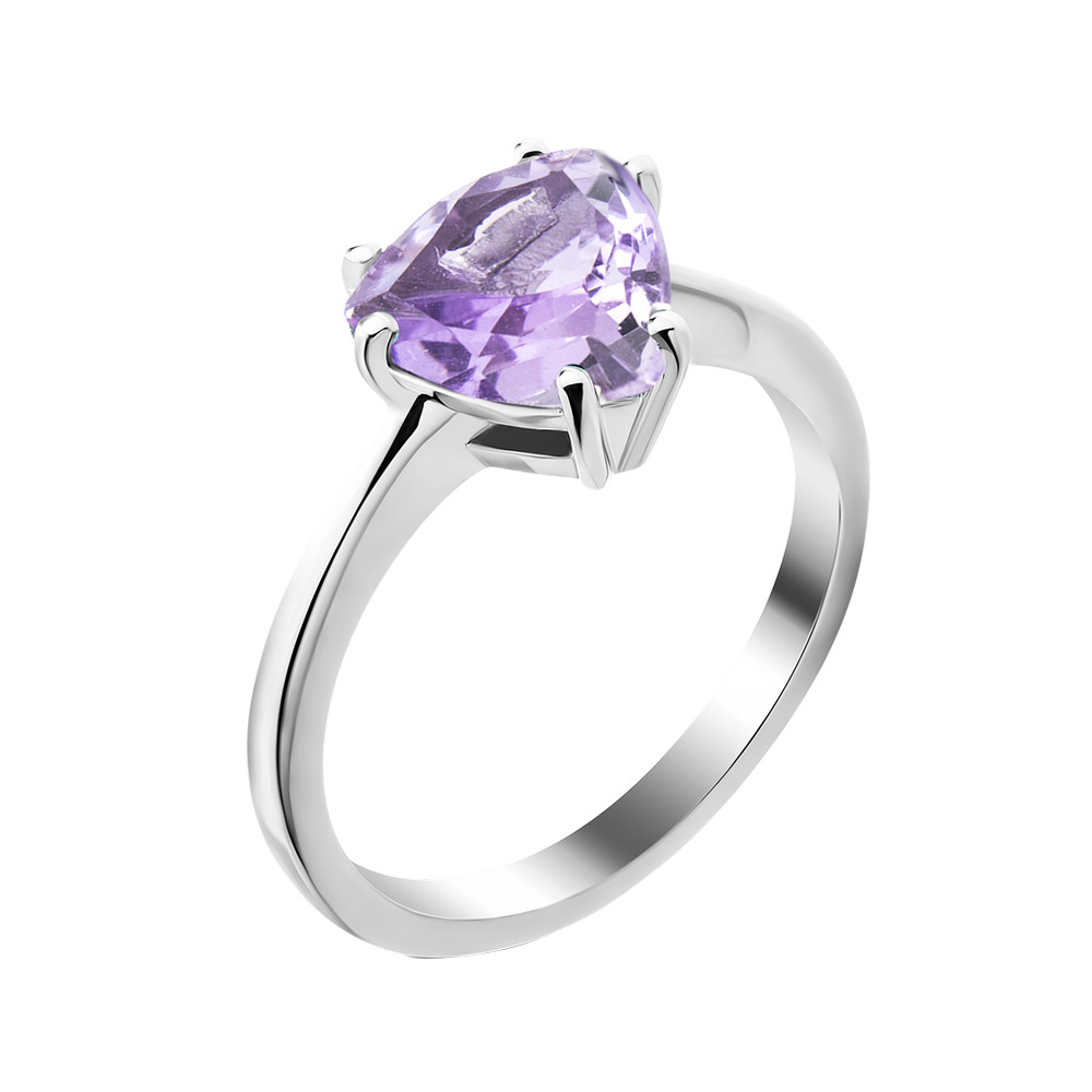

Серебряное кольцо с аметистом 073-62 GS-3379 р-17.5