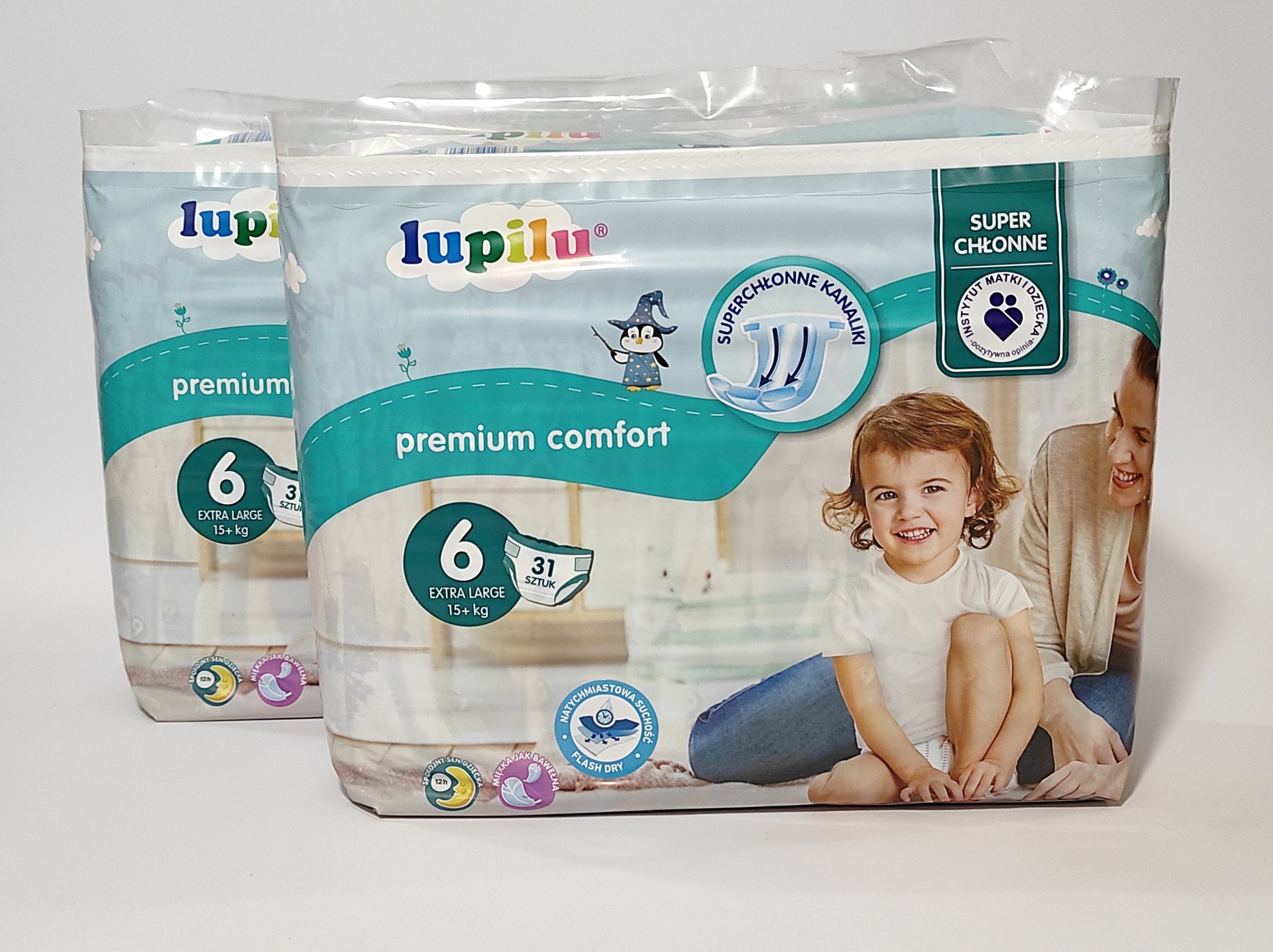 

Підгузники Lupilu Premium comfort 6 розмір, 15+ кг, 62 шт