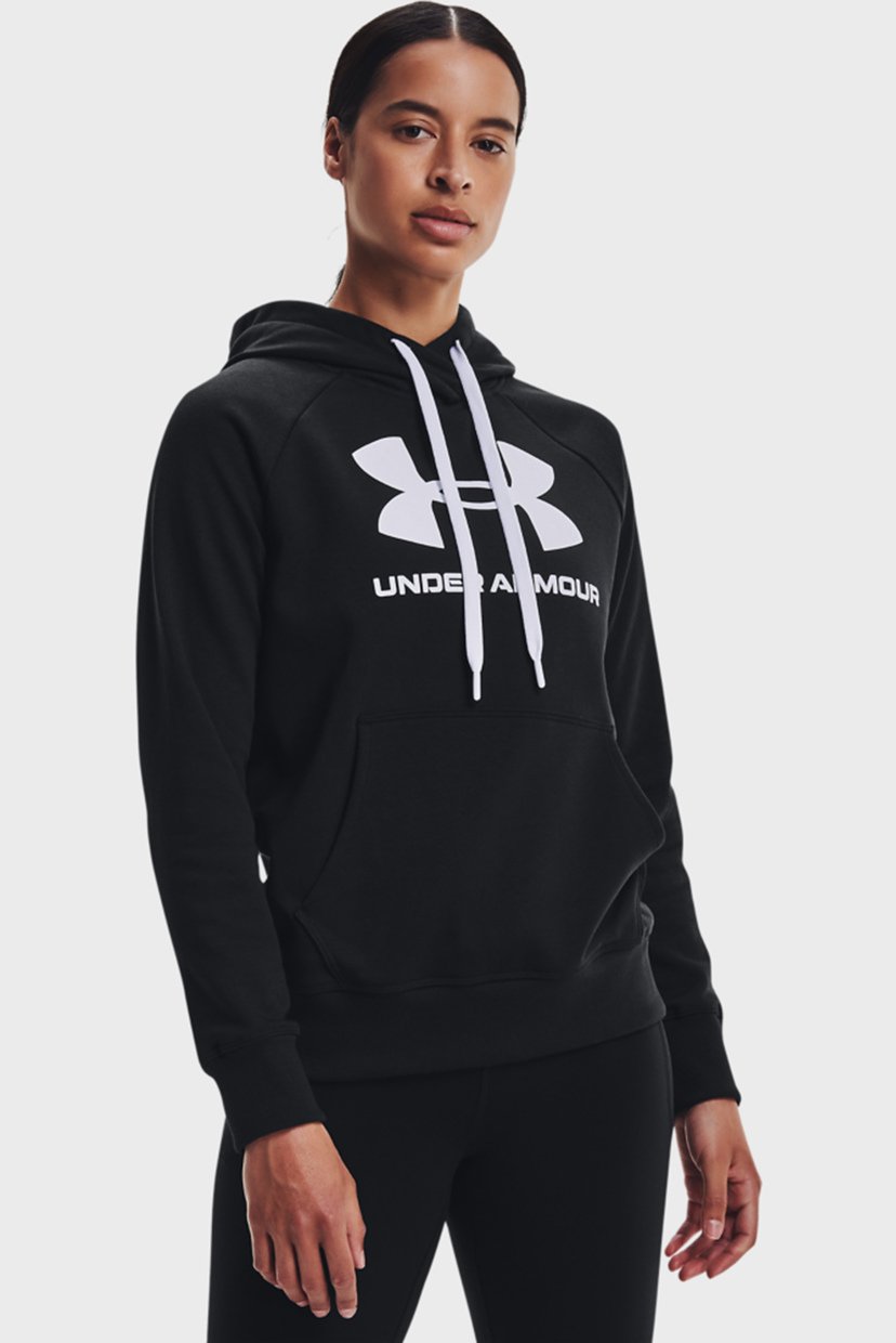 

Женское черное худи Rival Fleece Logo Hoodie Under Armour XXL 1356318-001