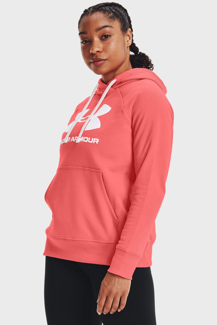 

Женское коралловое худи Rival Fleece Logo Hoodie Under Armour XL 1356318-852