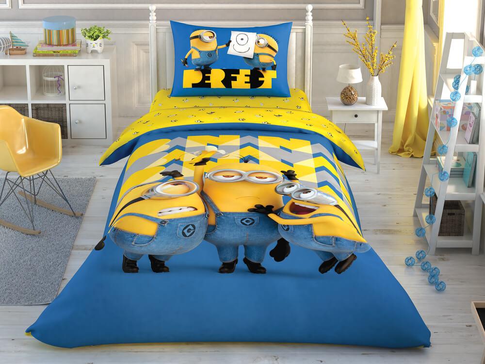 

Постельное белье Tac Disney - Minions Perfect 160*220 подростковый