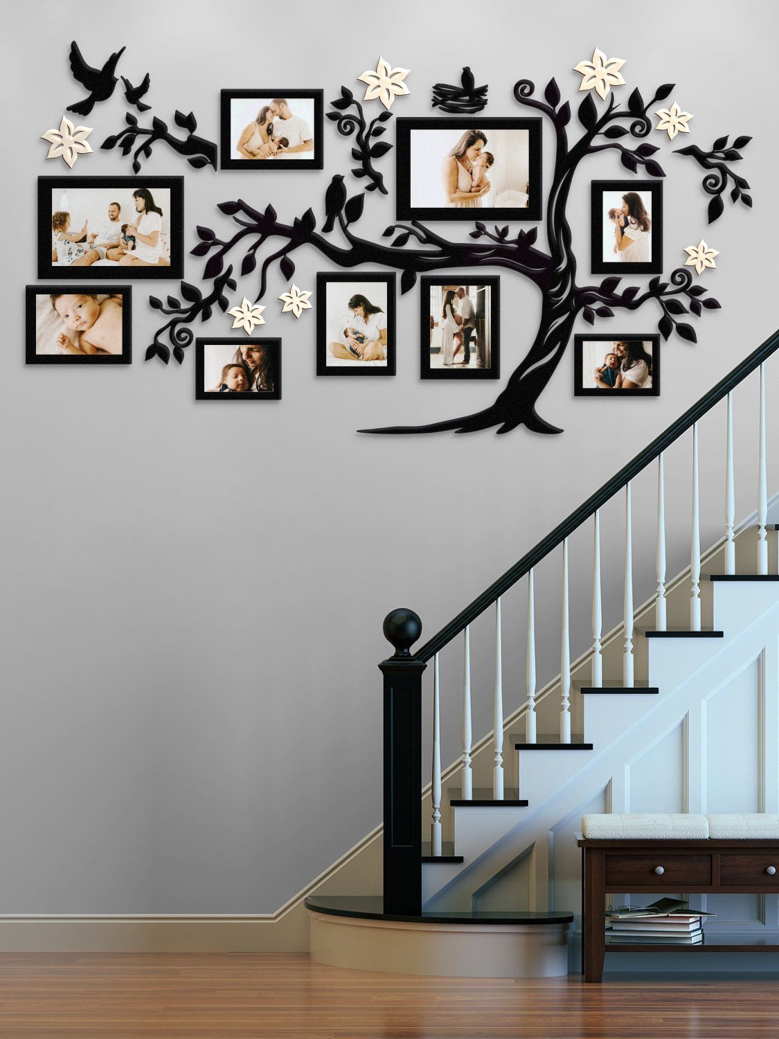 

Семейное дерево для фотографий 9 рамок LikeWood Family Tree L 150 × 83 см Темный орех