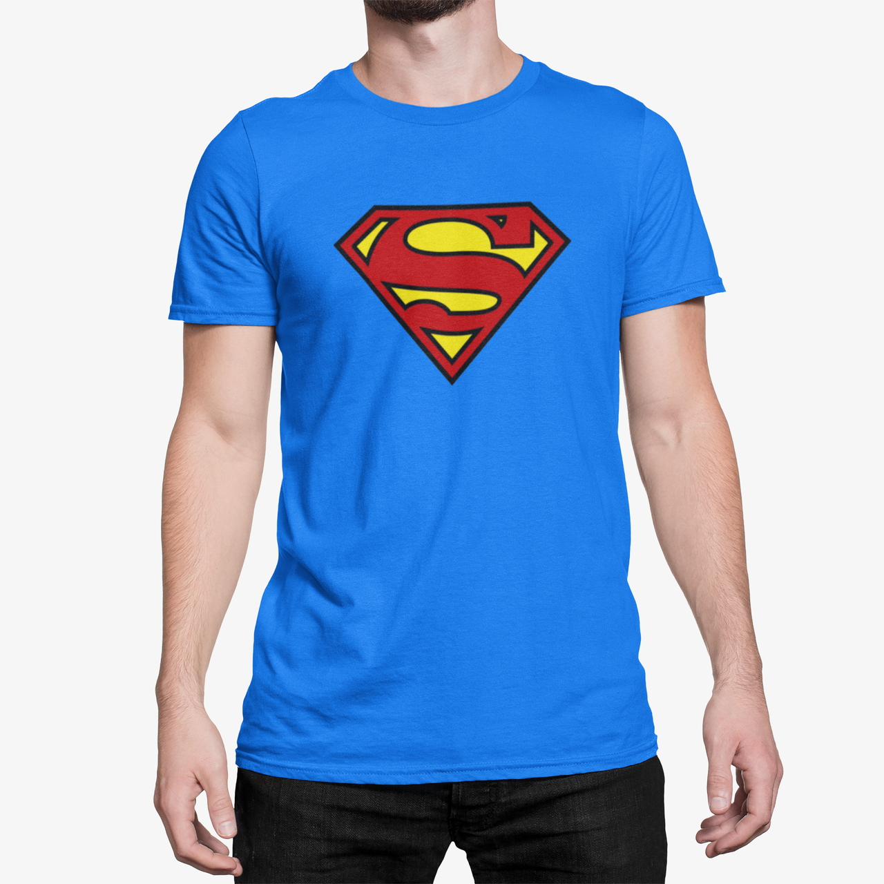 

Футболка синяя мужская с принтом "Superman" JHK T-Shirt  7000 (2325, Футболка синяя мужская с принтом "Superman" JHK T-Shirt S 7000 (2325)