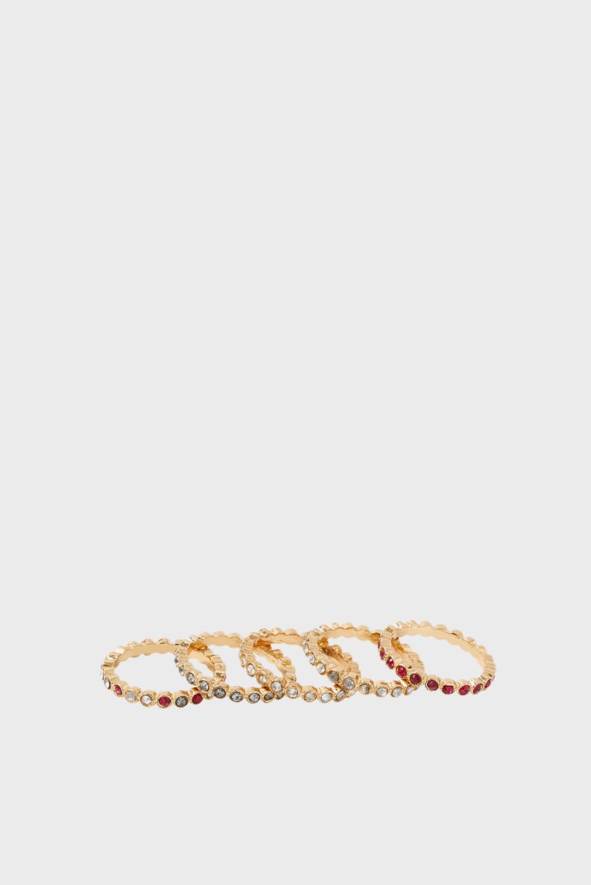 

Женские золотистые кольца (5 шт) ERRY BLUSH BEZE Accessorize M 294024