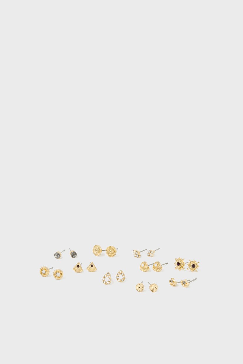 

Женские золотистые серьги (10 пар) BERRY BLUSH Accessorize OS 281062