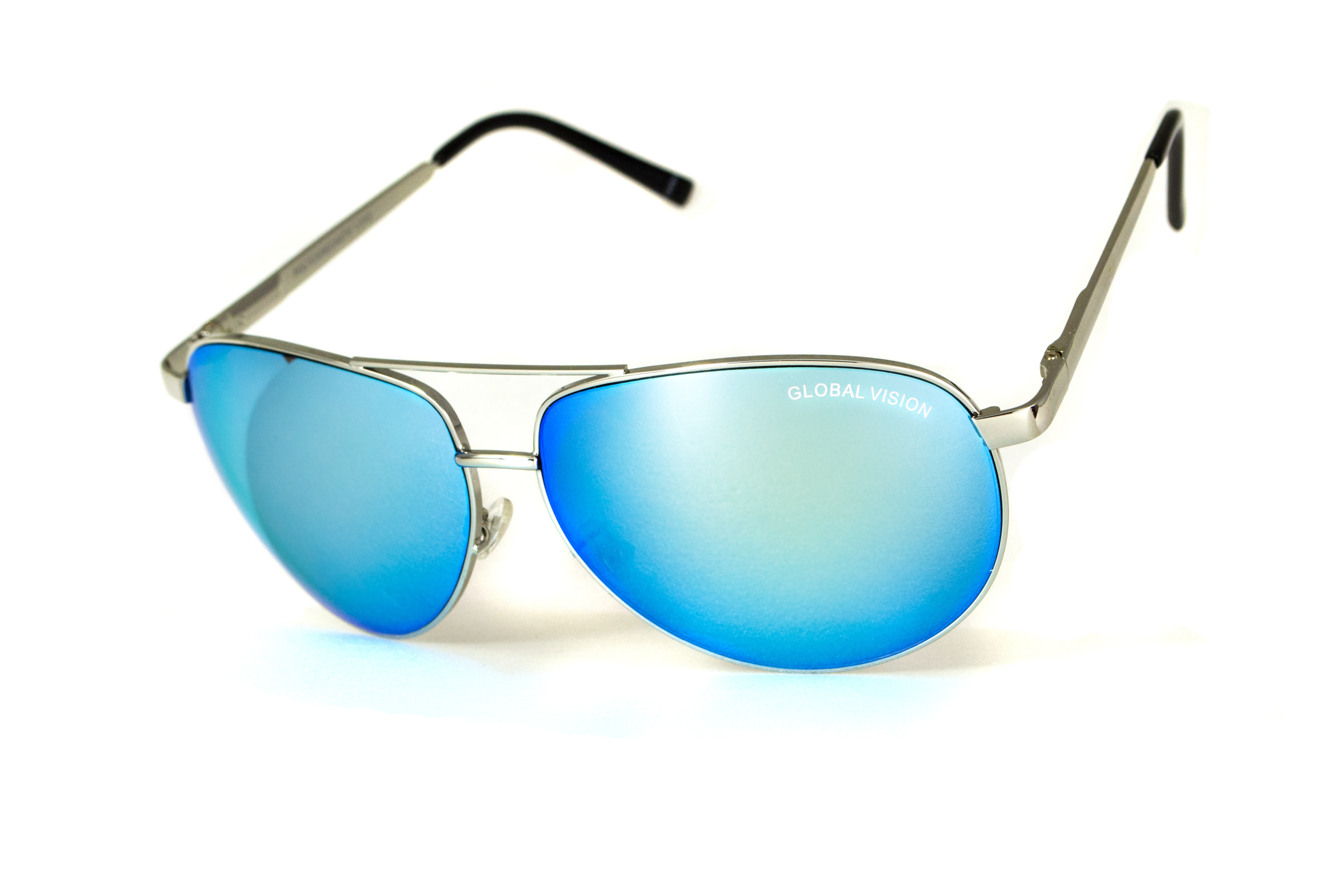 

Очки спортивные защитные открытые Global Vision AVIATOR-4 G-Tech™ синие зеркальные