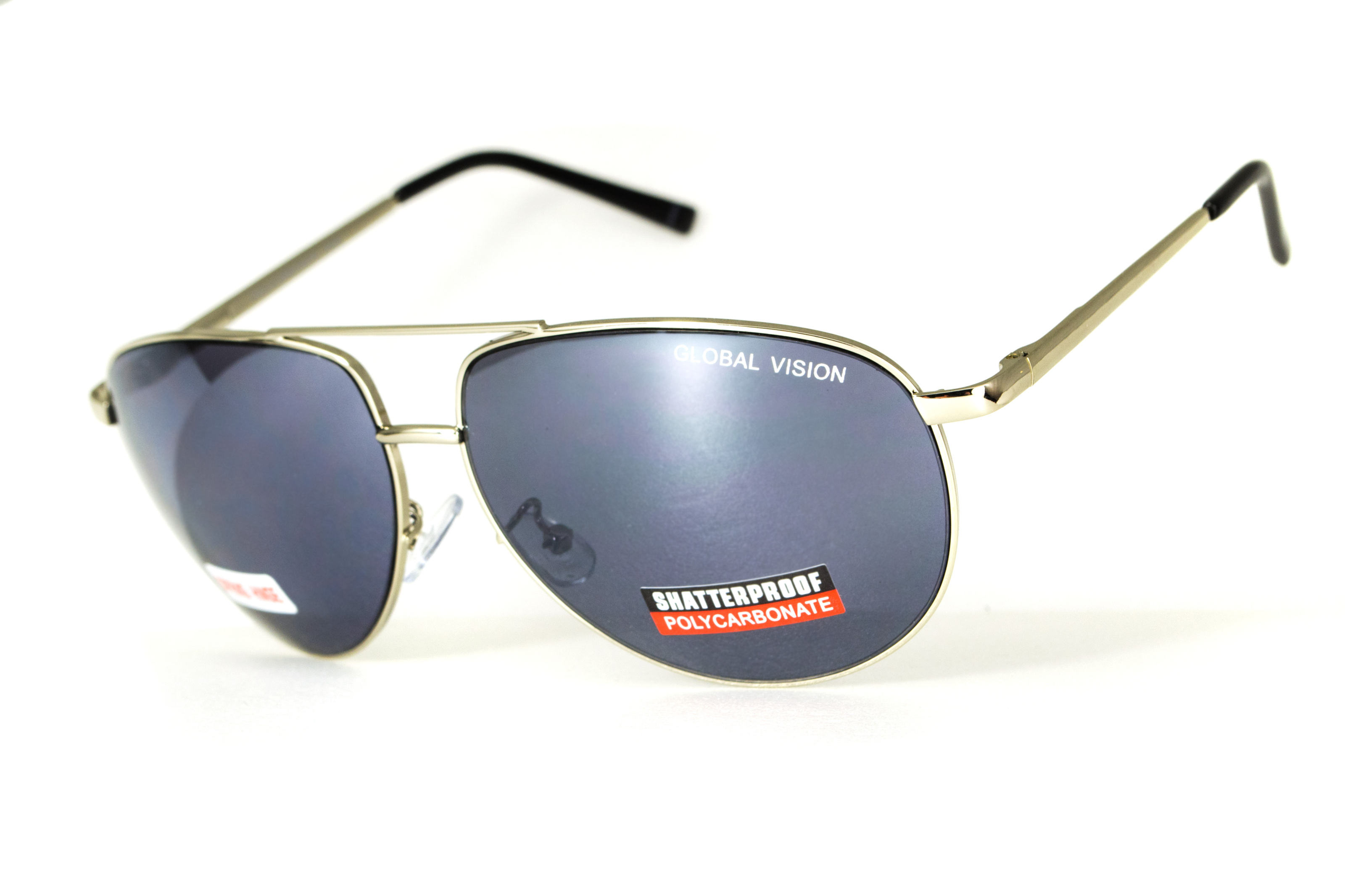 

Очки спортивные защитные открытые Global Vision AVIATOR-4 зеркальные серые