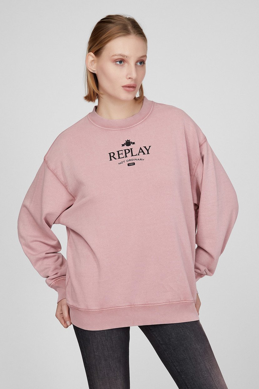 

Женский пудровый свитшот Replay  W3586B.000.23158LG, Женский пудровый свитшот Replay XS W3586B.000.23158LG