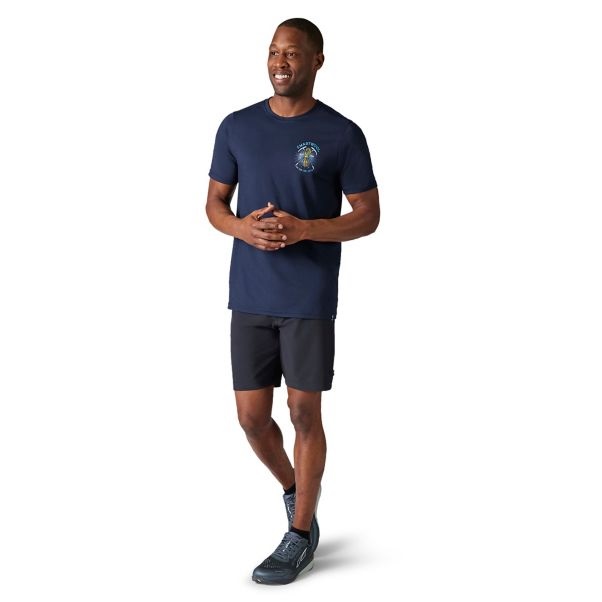

Термофутболка Smartwool Merino Sport 150 Graphic Tee 2 M Темно-Синий