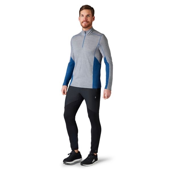 

Термокофта Smartwool Merino Sport 150 Long Sleeve 1/4 Zip  Серый-Синий, Термокофта Smartwool Merino Sport 150 Long Sleeve 1/4 Zip M Серый-Синий