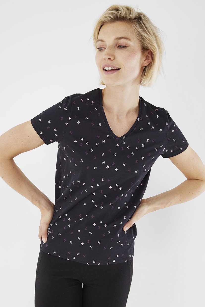 

Женская черная футболка T-shirt V-neck Mexx  NT2106016-01W, Женская черная футболка T-shirt V-neck Mexx L NT2106016-01W