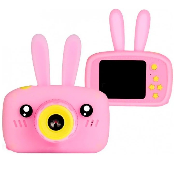 

Детский фотоаппарат Розовый Сhildren's fun camera Розовый, цифровая камера для детей заяц (1008527-Pink)