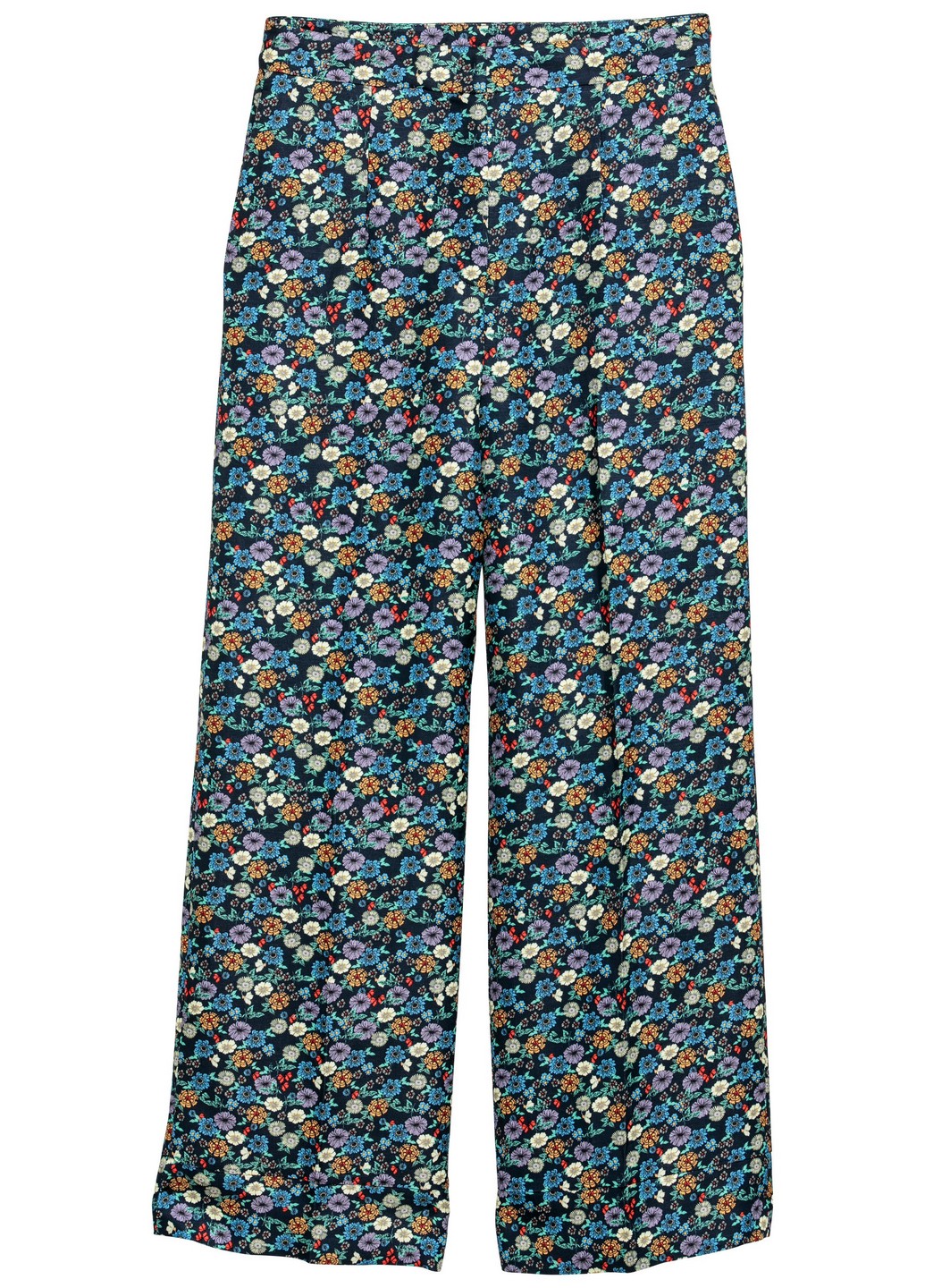 

Брюки H&M  Синий 0620221_цветы_01, Брюки H&M 34 Синий 0620221_цветы_01