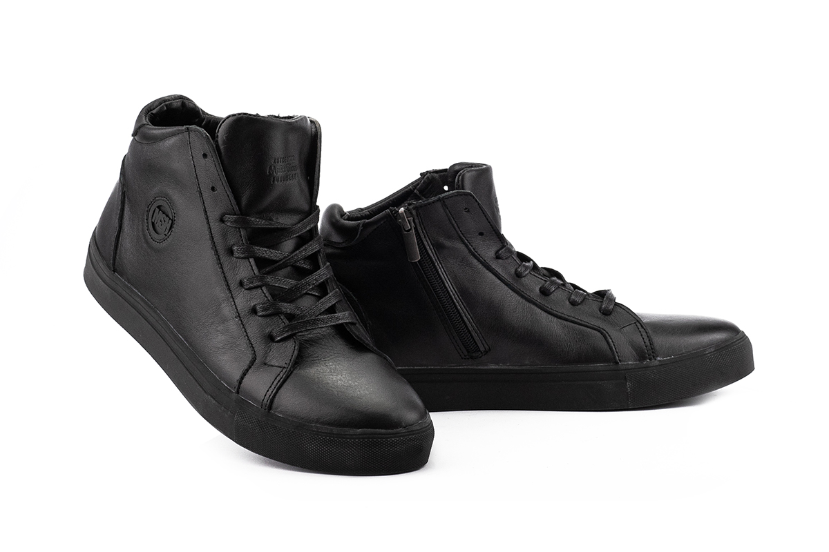 

Мужские ботинки кожаные зимние черные Multi-shoes размер 42 FV_000528