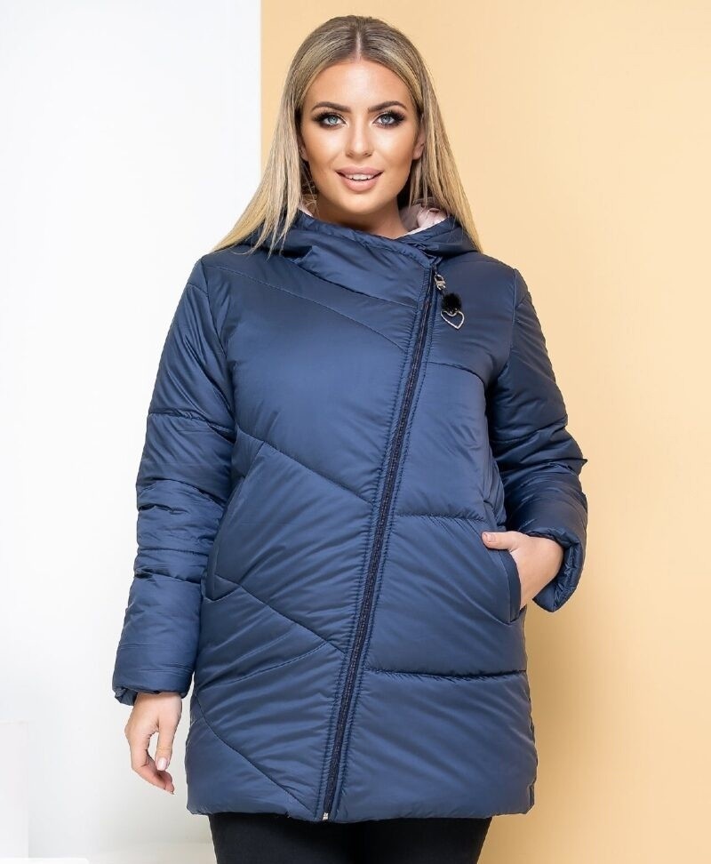 

Куртка зимняя Fashion FT-5118 Синяя женская р.54 005118