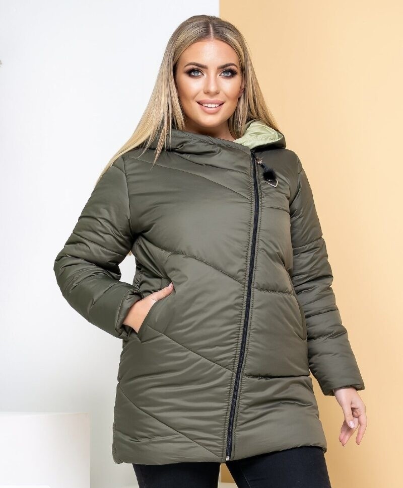 

Куртка зимняя Fashion FT-5118 Хаки женская р.50 005118